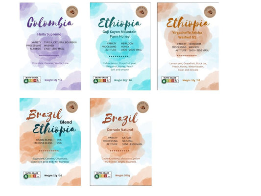 Discovery Pack (Set A) - 5 drip coffee varieties in one box