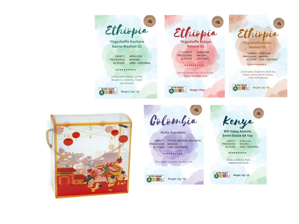 CNY Pack M - 5 drip coffee varieties in one box