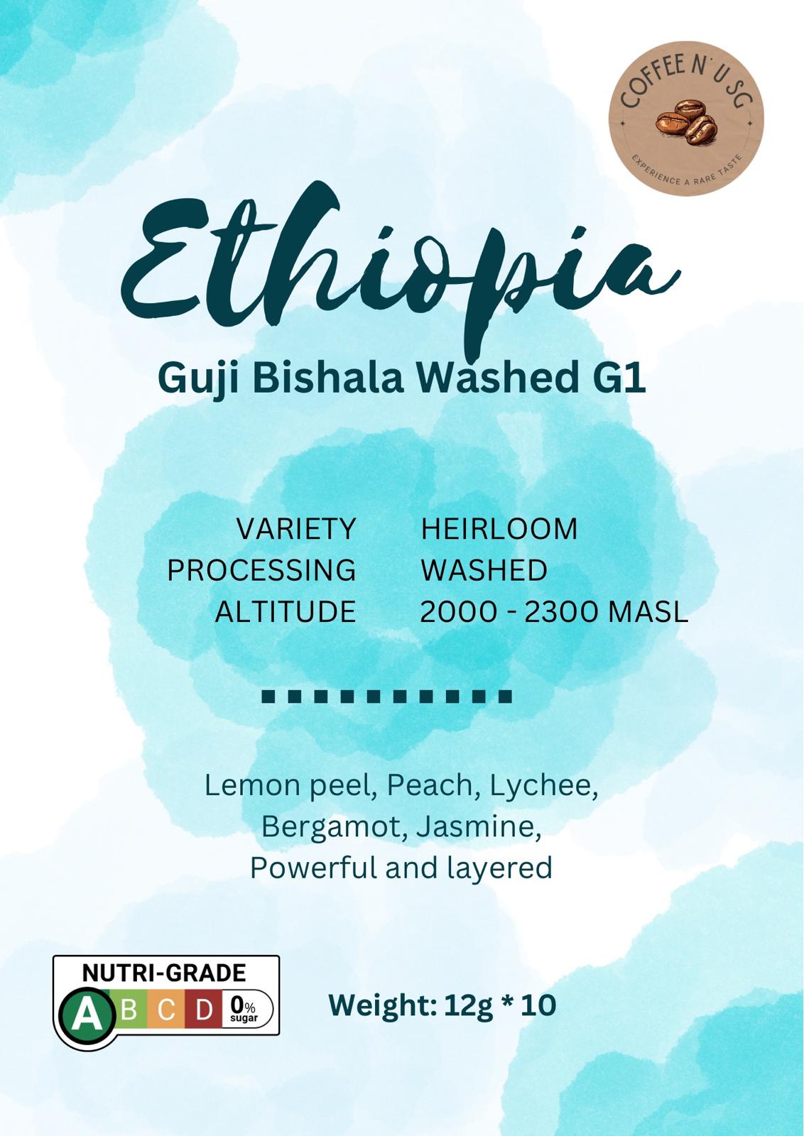 Ethiopia Guji Bishala Washed G1 Coffee Drip Bags
