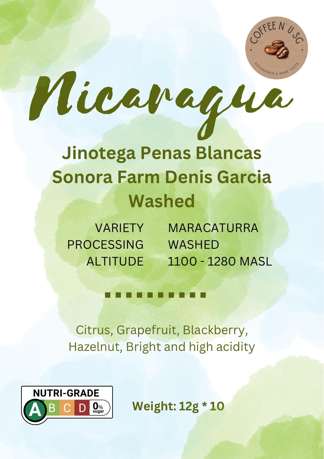 Nicaragua Jinotege Penas Washed Coffee Drip Bags
