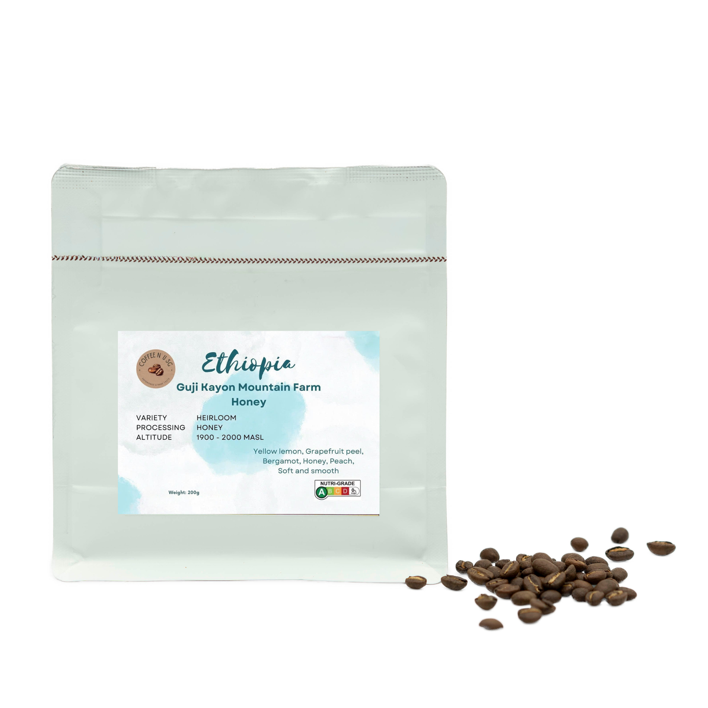 Ethiopia Guji Kayon Mountain Farm Honey Coffee Beans