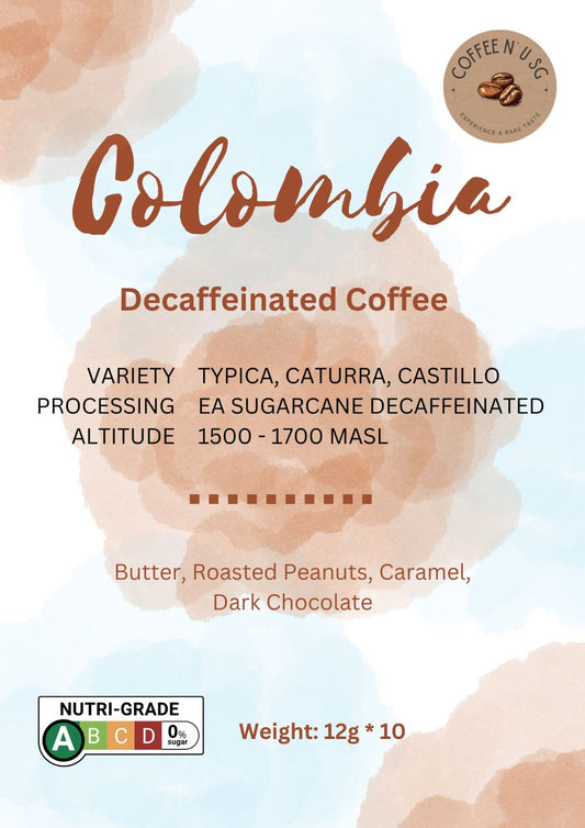 Colombia Decaffeinated Coffee Drip Bags