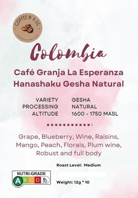 Colombia Cafe Granja Gesha Coffee Drip Bags