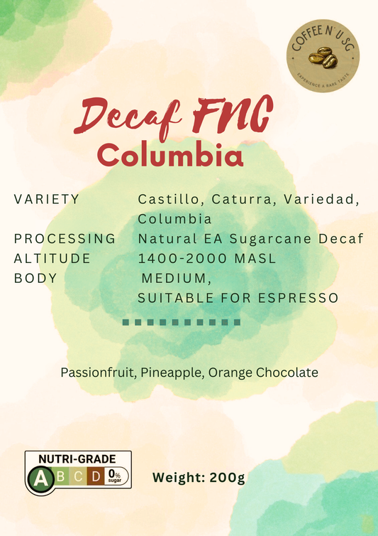 Decaf Columbia FNC Supremo [Ground Coffee, Medium Roast]
