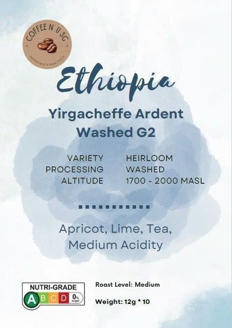 Ethiopia Yirgaheffe Ardent Coffee Drip Bags