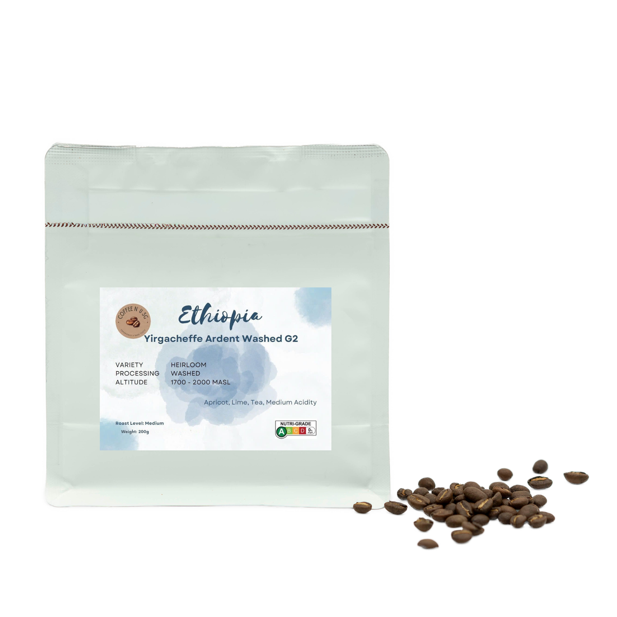 Ethiopia Yirgacheffe Ardent Coffee Beans - Washed G2