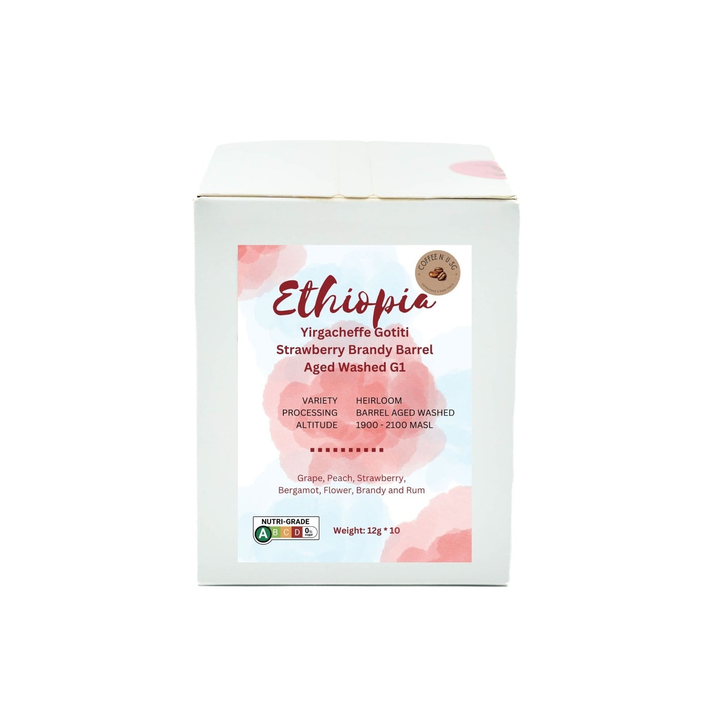 Ethiopia Yirgacheffe Gotiti Strawberry Brandy Barrel Aged Washed G1 Drip Bags