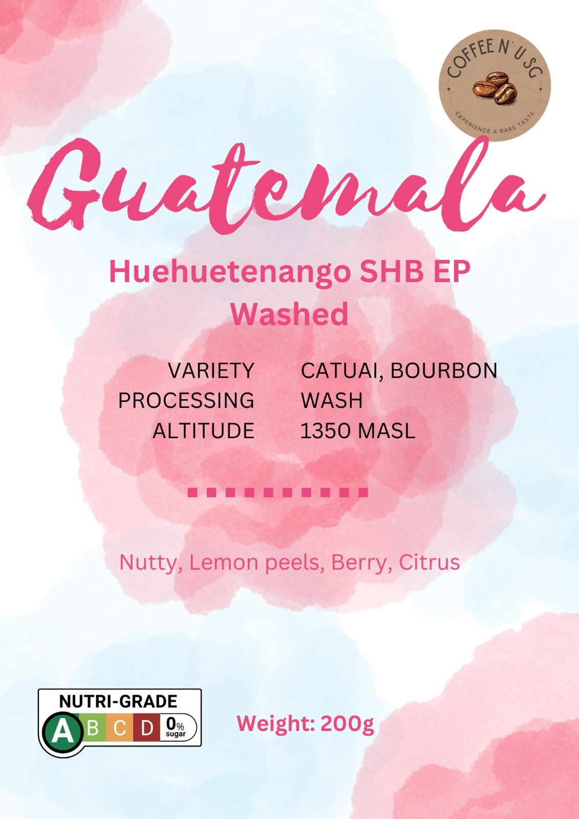 Guatemala Huehuetenango SHB EP Coffee Beans