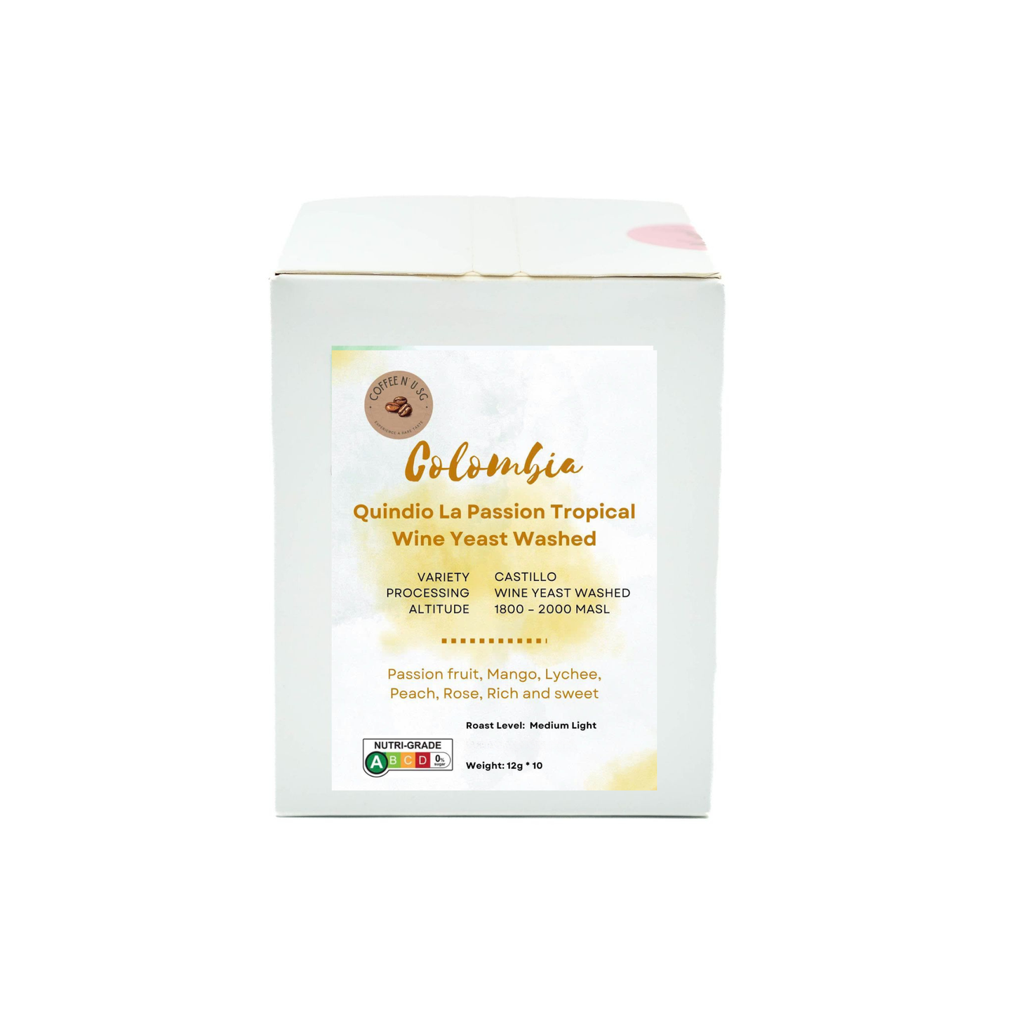 Columbia Quindio La Passion Tropical Wine Yeast Washed Coffee Drip Bags