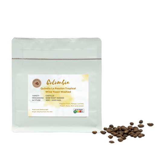 Columbia Quindio La Passion Tropical Wine Yeast Washed Coffee Beans [200g]