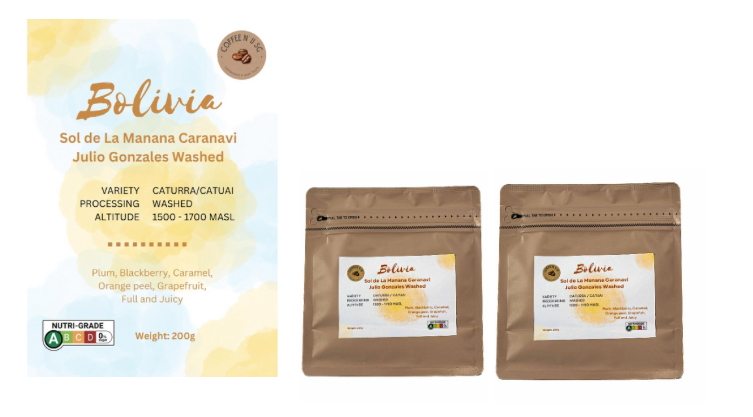 2 bags of Bolivia Caranavi Julio Gonzales Coffee Beans (Save $8)