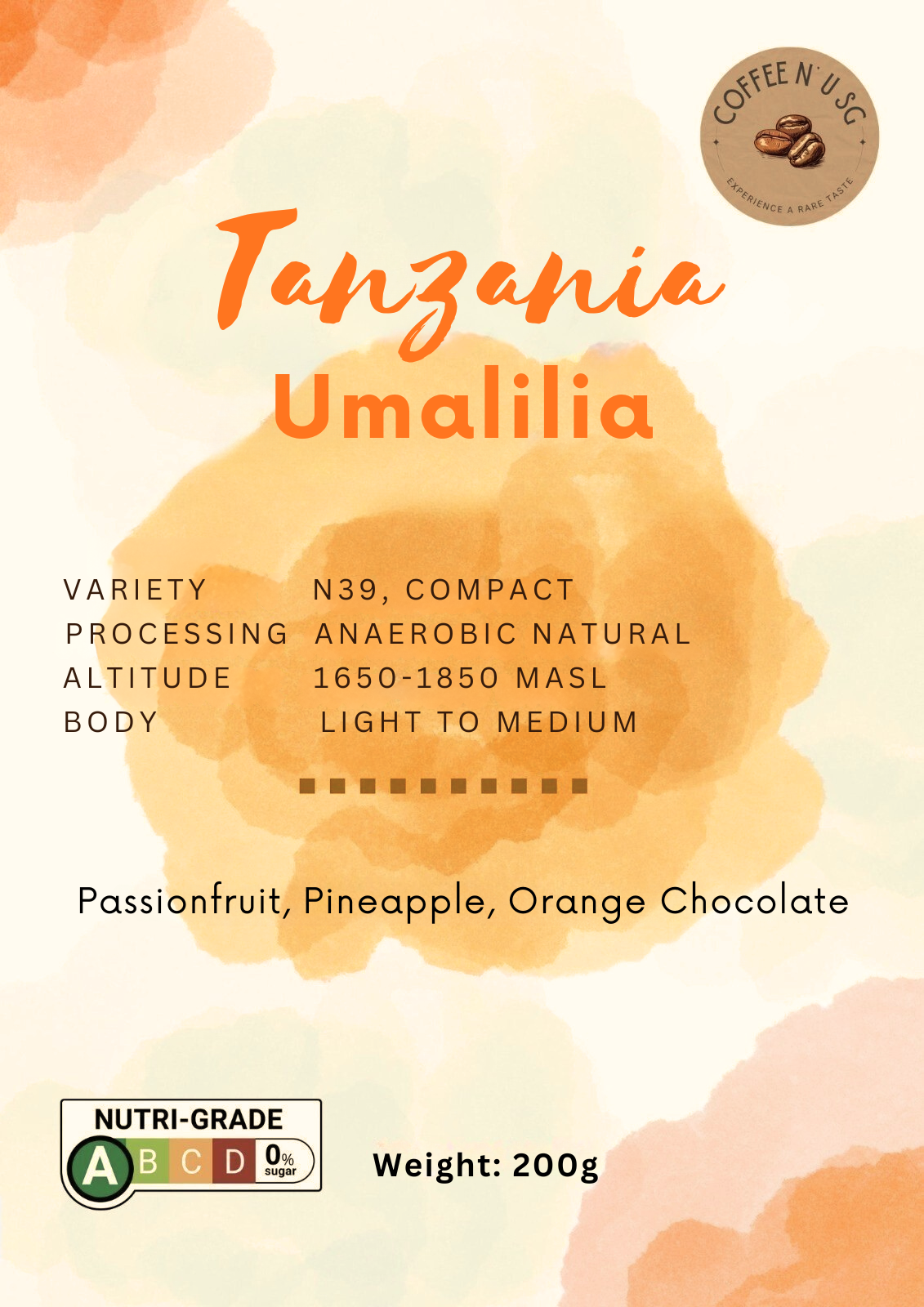 Tanzania Umalilia Coffee Beans [Light to medium roast]