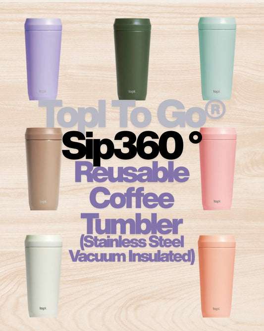 Toplcup® Sip 360º To Go - Reusable Coffee Tumbler