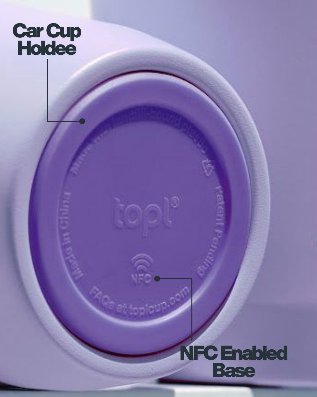 NFC enabled base for tumbler