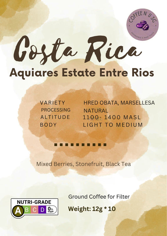 Costa Rica Aquiares Estate Entre Rios [Ground Coffee, Light to Medium Roast]
