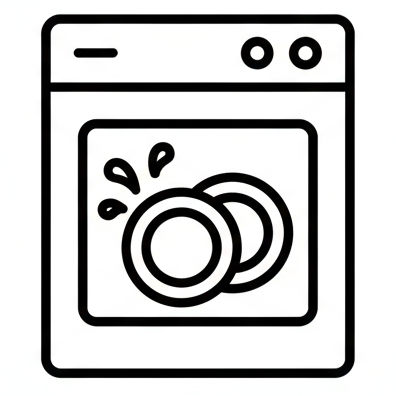 icon showing that it is dishwasher safe