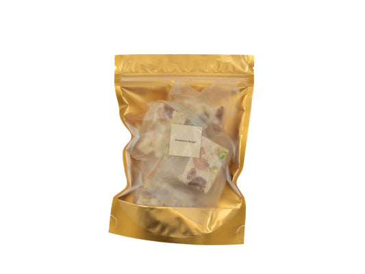 Strawberry Macadamia Nougat with Pistachio ( 1 pack, ~110g each pack)